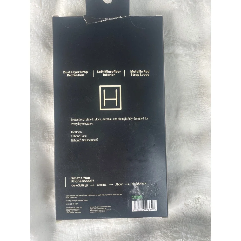 Hello Lux Red Sweater Phone Case for iPhone 17 Pro Max‎ Metallic Loops New